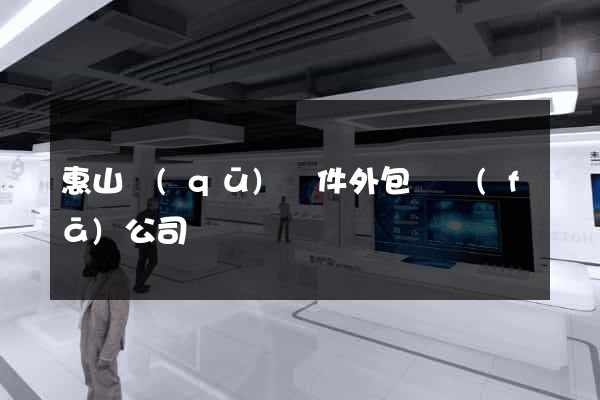 惠山區(qū)軟件外包開發(fā)公司