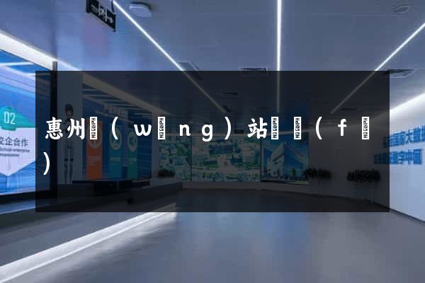 惠州網(wǎng)站開發(fā)