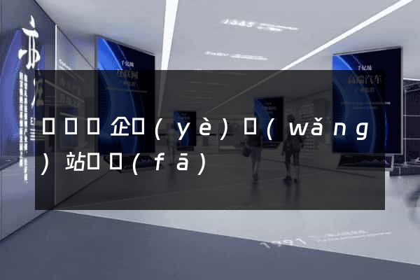 懷寧縣企業(yè)網(wǎng)站開發(fā)