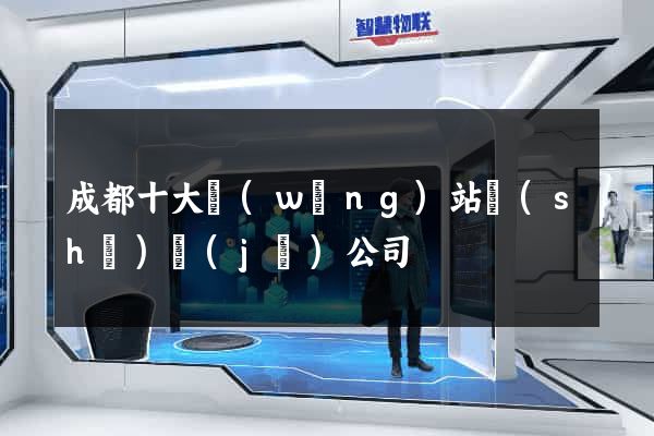 成都十大網(wǎng)站設(shè)計(jì)公司