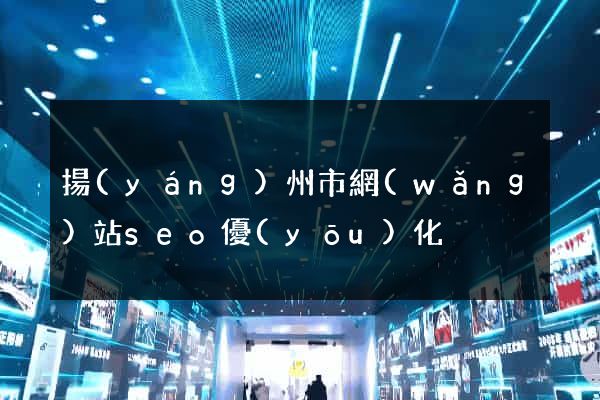 揚(yáng)州市網(wǎng)站seo優(yōu)化