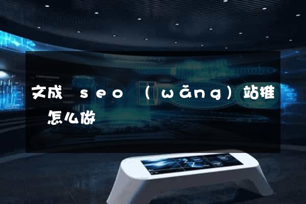 文成縣seo網(wǎng)站推廣怎么做