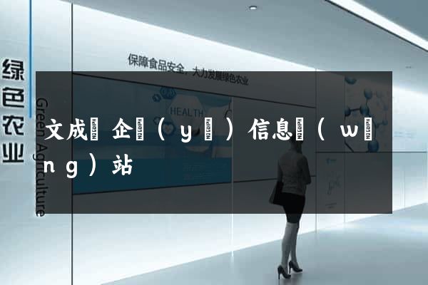 文成縣企業(yè)信息網(wǎng)站