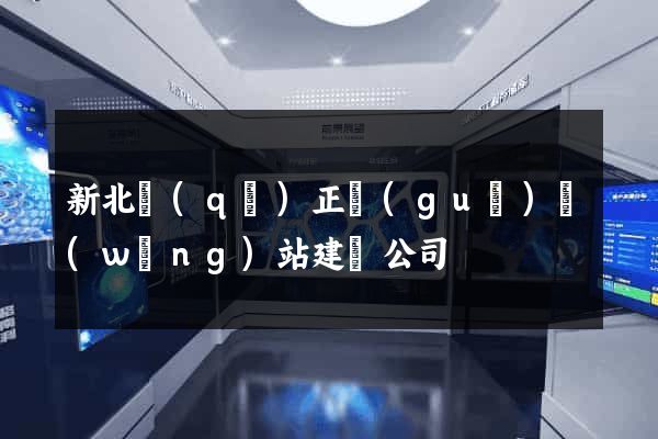 新北區(qū)正規(guī)網(wǎng)站建設公司