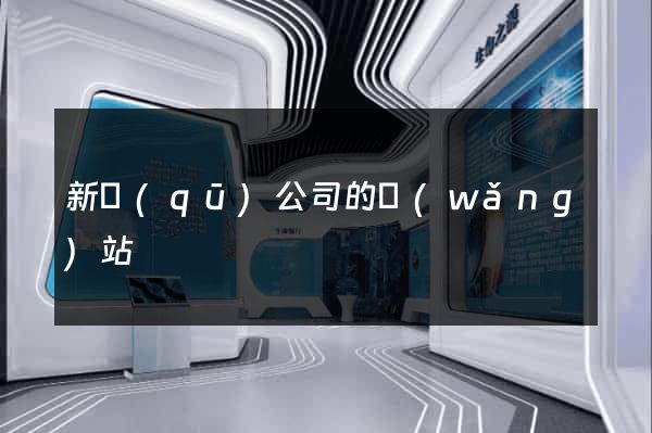 新區(qū)公司的網(wǎng)站