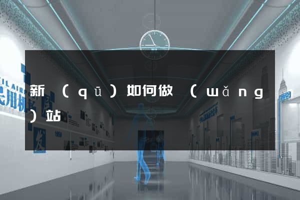 新區(qū)如何做網(wǎng)站