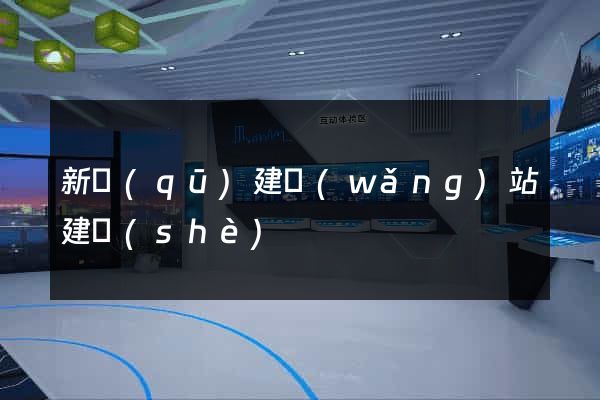 新區(qū)建網(wǎng)站建設(shè)