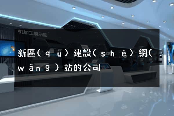 新區(qū)建設(shè)網(wǎng)站的公司