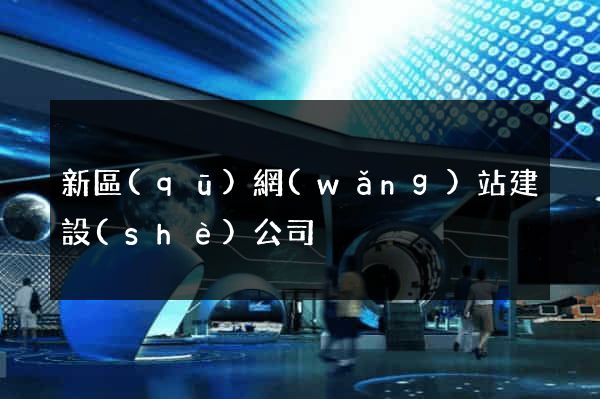 新區(qū)網(wǎng)站建設(shè)公司