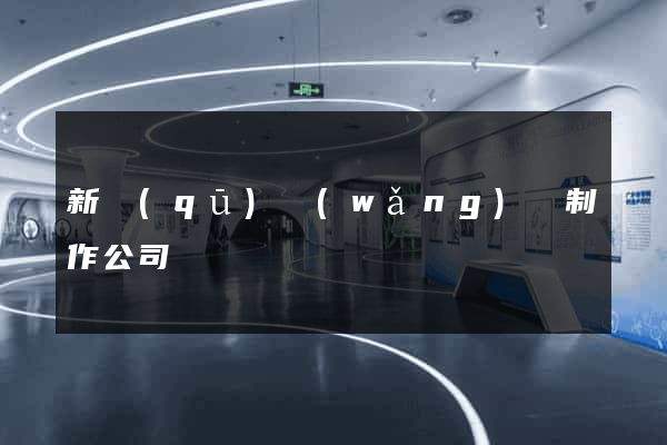 新區(qū)網(wǎng)頁制作公司