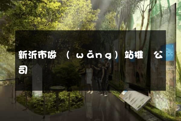 新沂市做網(wǎng)站推廣公司