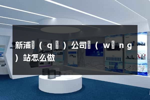 新浦區(qū)公司網(wǎng)站怎么做
