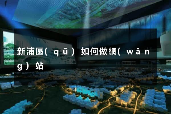 新浦區(qū)如何做網(wǎng)站