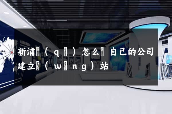 新浦區(qū)怎么給自己的公司建立網(wǎng)站