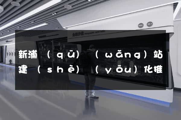 新浦區(qū)網(wǎng)站建設(shè)優(yōu)化推廣