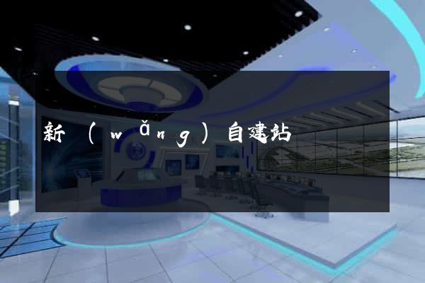 新網(wǎng)自建站