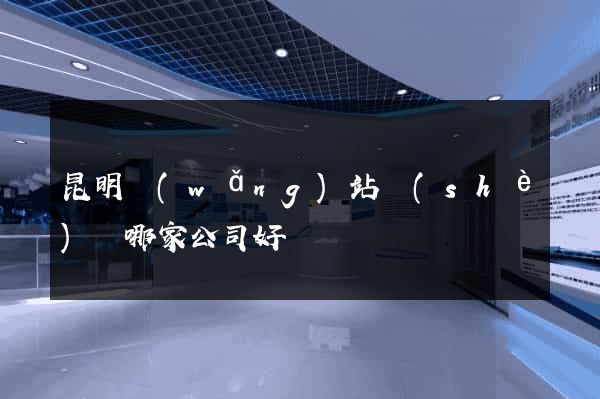 昆明網(wǎng)站設(shè)計哪家公司好