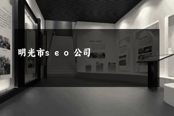 明光市seo公司