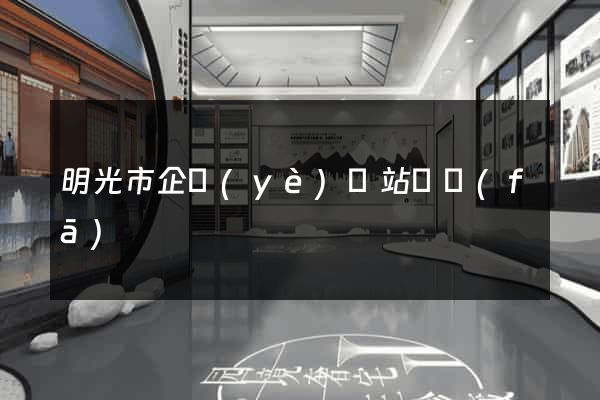 明光市企業(yè)網站開發(fā)