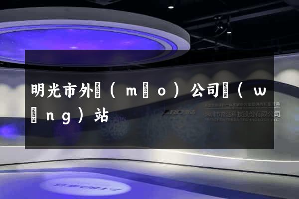 明光市外貿(mào)公司網(wǎng)站