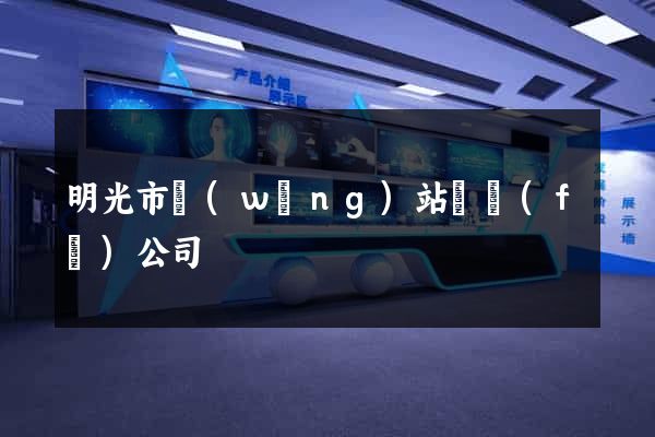 明光市網(wǎng)站開發(fā)公司