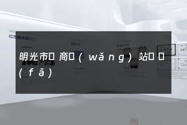 明光市電商網(wǎng)站開發(fā)