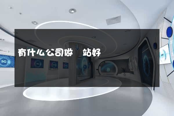 有什么公司做網站好