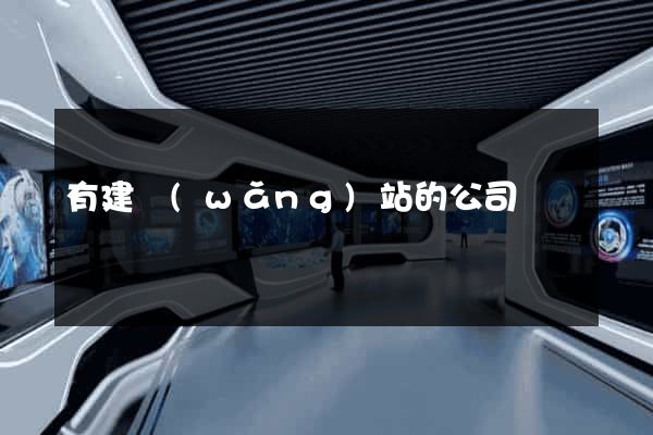 有建網(wǎng)站的公司嗎