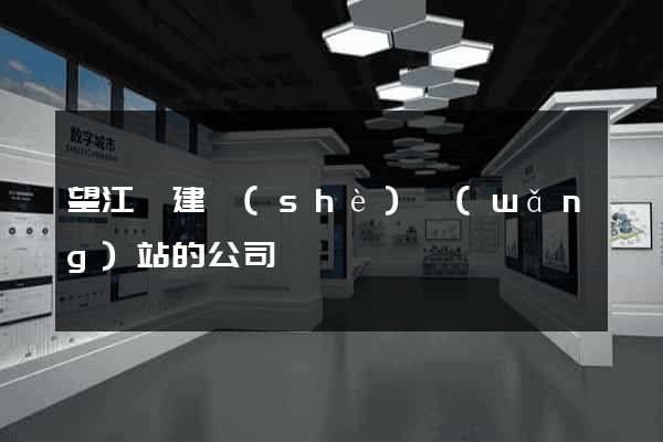望江縣建設(shè)網(wǎng)站的公司