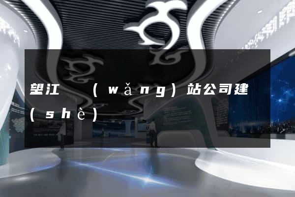 望江縣網(wǎng)站公司建設(shè)