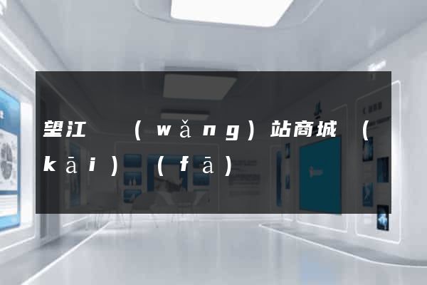 望江縣網(wǎng)站商城開(kāi)發(fā)