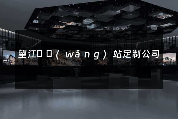 望江縣網(wǎng)站定制公司