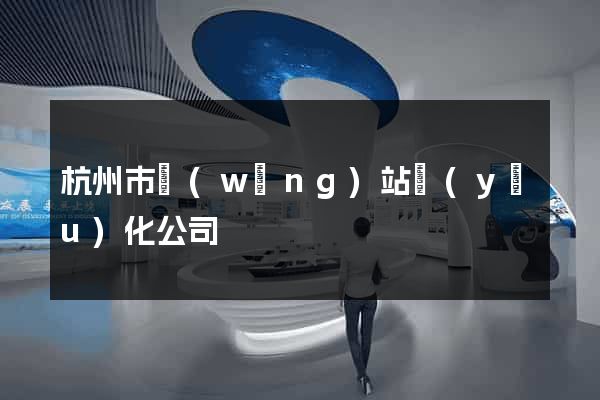 杭州市網(wǎng)站優(yōu)化公司