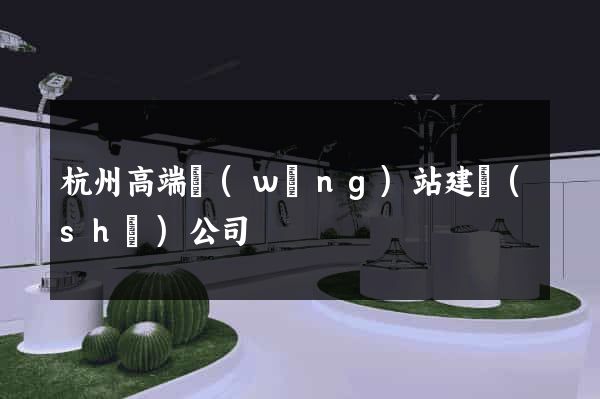 杭州高端網(wǎng)站建設(shè)公司