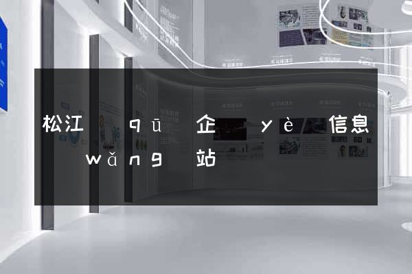 松江區(qū)企業(yè)信息網(wǎng)站