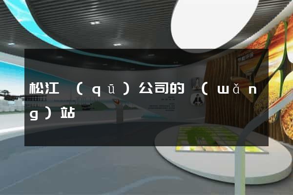 松江區(qū)公司的網(wǎng)站