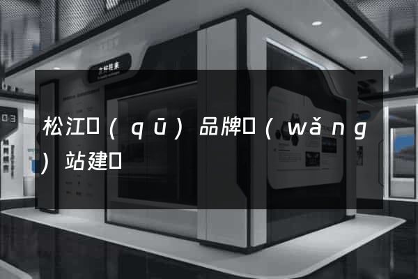 松江區(qū)品牌網(wǎng)站建設
