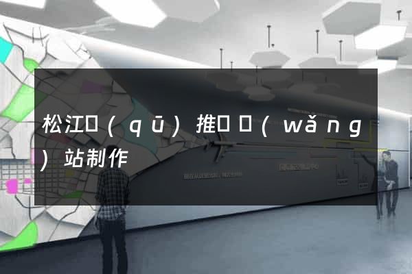 松江區(qū)推廣網(wǎng)站制作