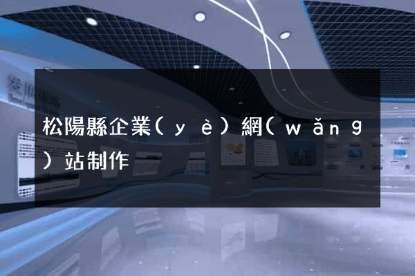松陽縣企業(yè)網(wǎng)站制作