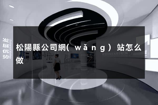 松陽縣公司網(wǎng)站怎么做
