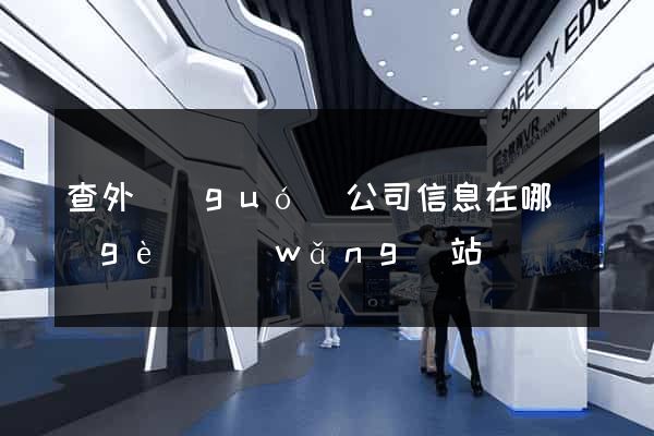 查外國(guó)公司信息在哪個(gè)網(wǎng)站