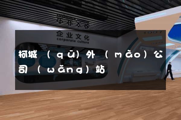 柯城區(qū)外貿(mào)公司網(wǎng)站