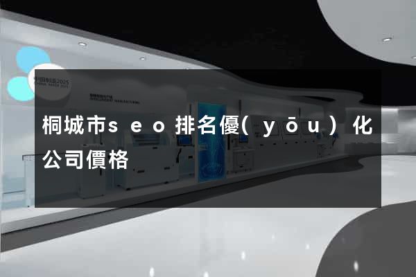 桐城市seo排名優(yōu)化公司價格