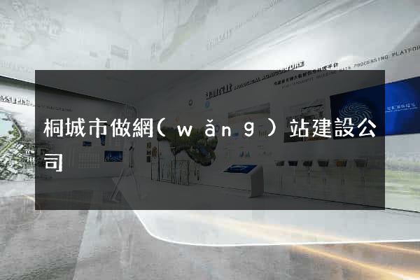 桐城市做網(wǎng)站建設公司