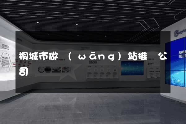 桐城市做網(wǎng)站推廣公司