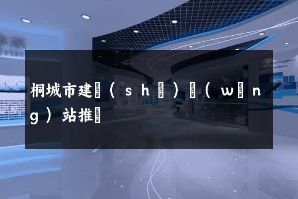 桐城市建設(shè)網(wǎng)站推廣