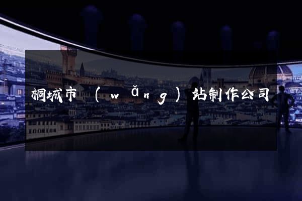 桐城市網(wǎng)站制作公司