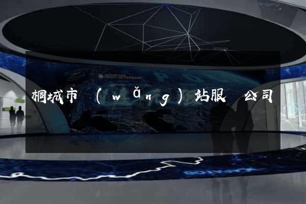 桐城市網(wǎng)站服務公司
