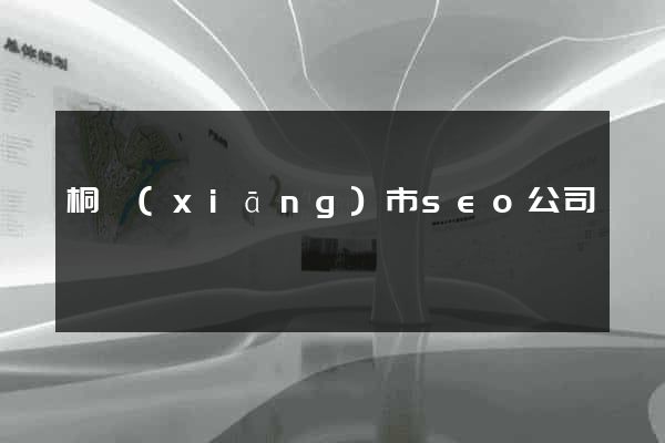 桐鄉(xiāng)市seo公司