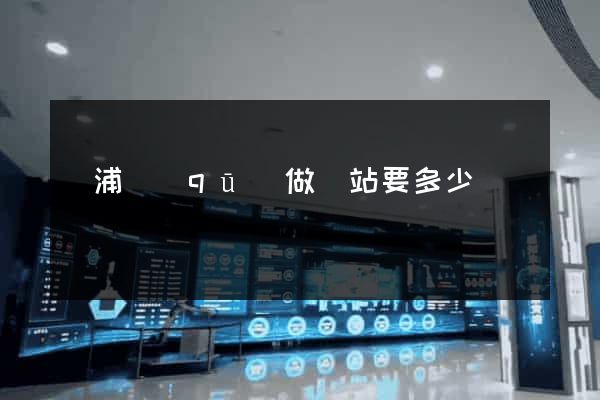 楊浦區(qū)做網站要多少錢